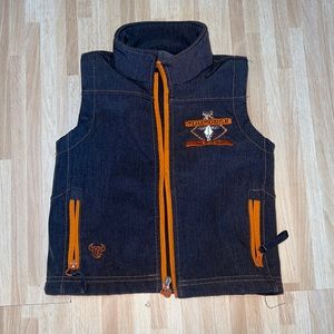 Boys Cowboy Hardware Vest, “Too Tough To Cry”, Size 4T